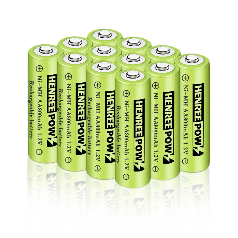 Henreepow 1,2 V 600mAh aa ni-mh újratölthető akkumulátorok